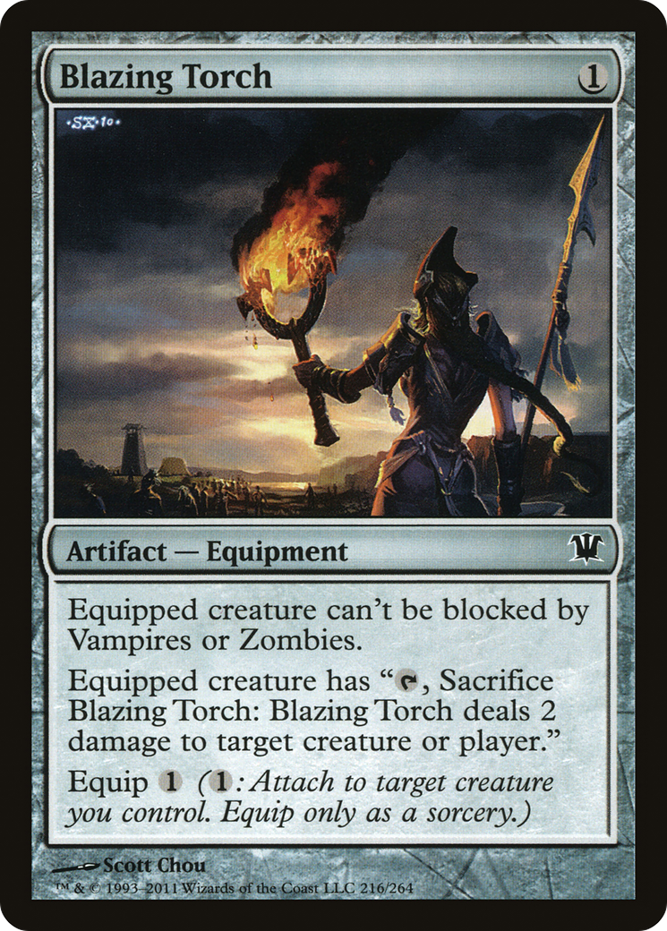 Blazing Torch (ISD-216) [Innistrad] Foil