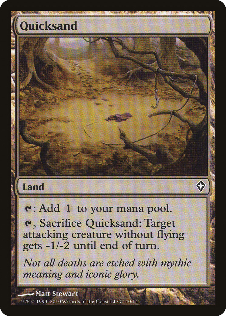 Quicksand (WWK-140) [Worldwake] Foil
