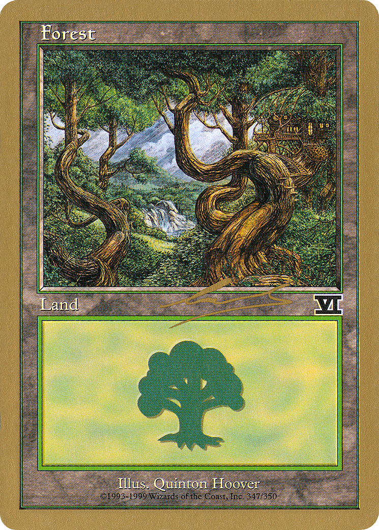 Forest (347) - 2000 Nicolas Labarre (6ED) [World Championship Decks 2000]