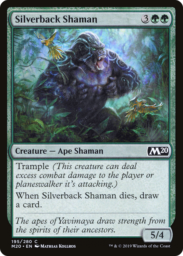 Silverback Shaman (M20-195) [Core Set 2020] Foil