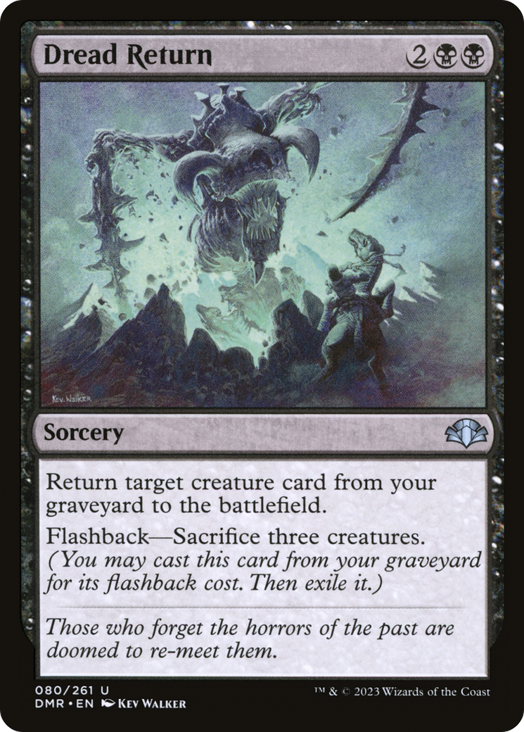Dread Return (DMR-080) [Dominaria Remastered] Foil