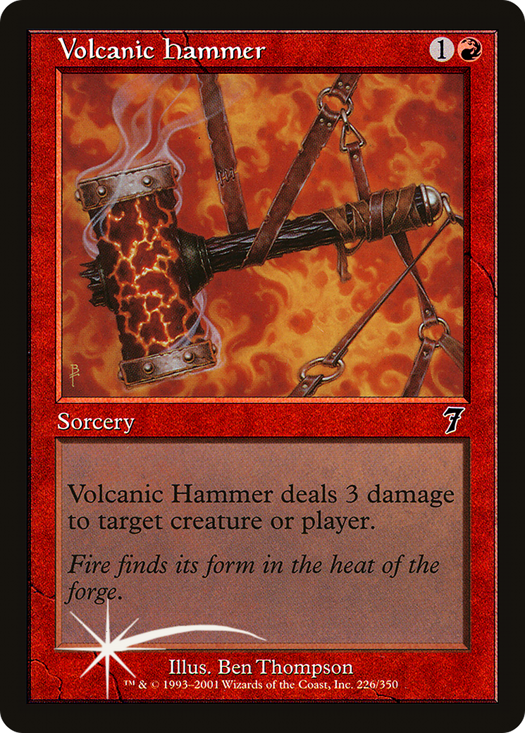 Volcanic Hammer (7ED-226) [7th Edition] Foil