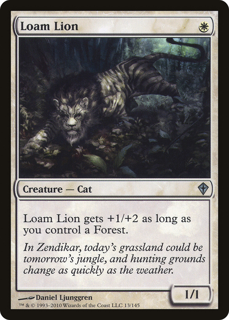 Loam Lion (WWK-013) [Worldwake] Foil