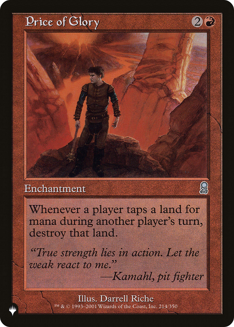 Price of Glory (LIST-214/350) [The List]