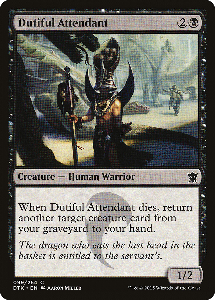 Dutiful Attendant (DTK-099) [Dragons of Tarkir] Foil