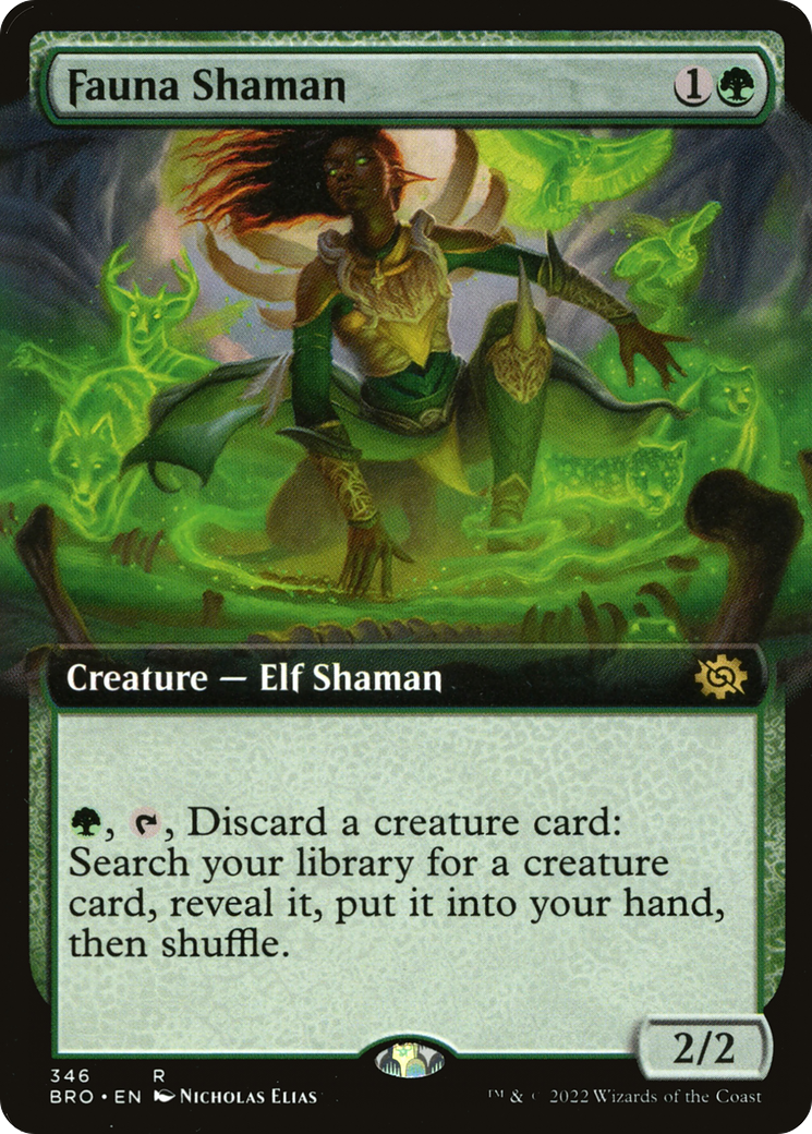 Fauna Shaman (Extended Art) (BRO-346) [The Brothers' War] Foil