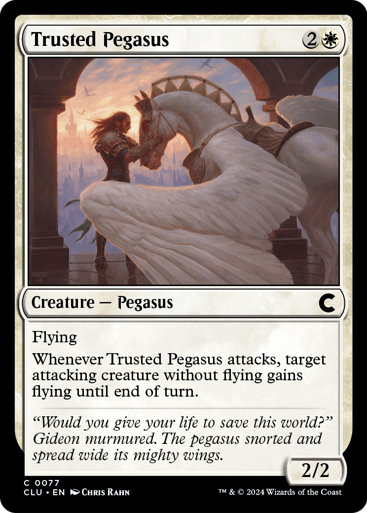 Trusted Pegasus (CLU-077) [Ravnica: Clue Edition]