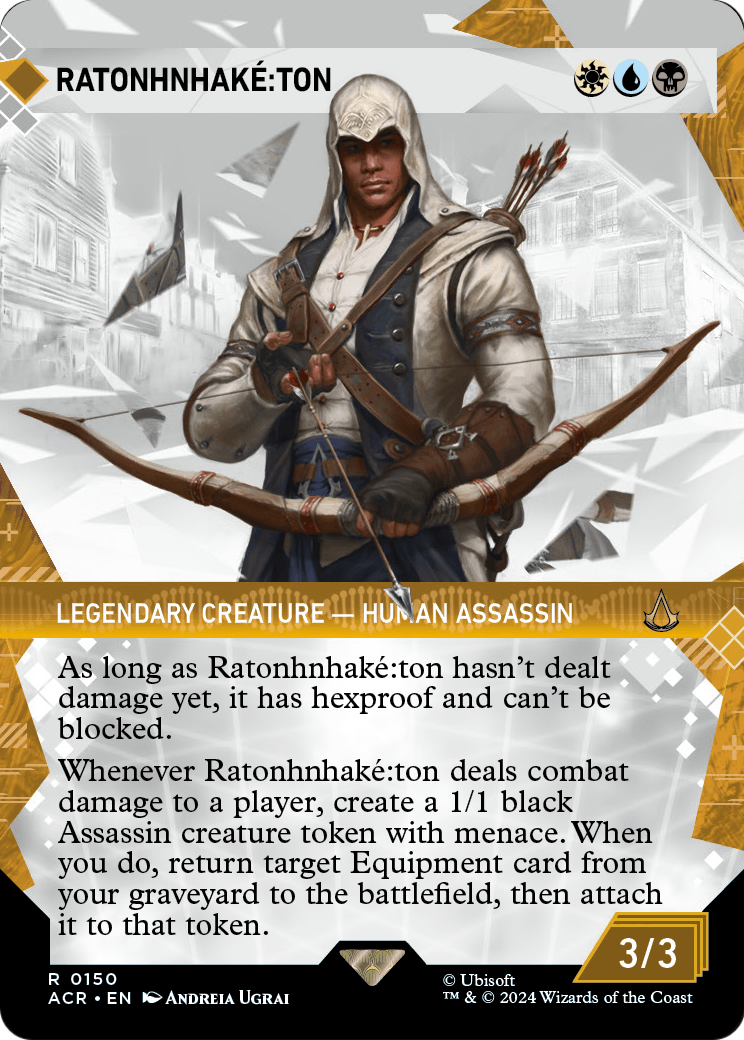 Ratonhnhake:ton (Showcase) (ACR-150) (Borderless) [Assassin's Creed]