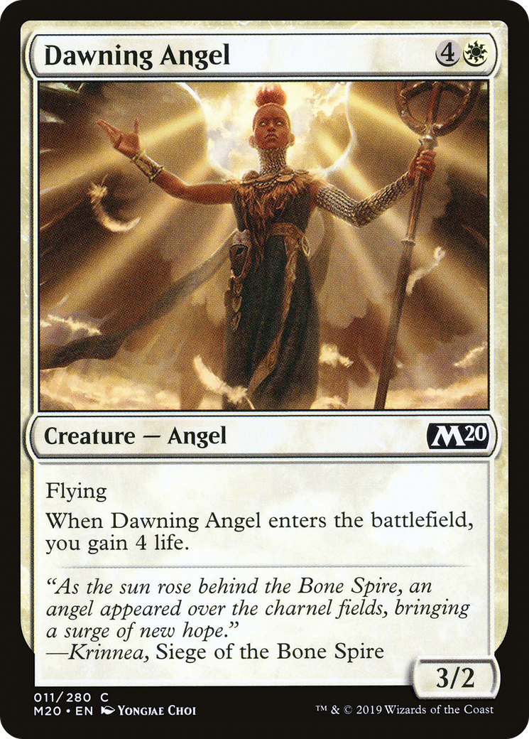 Dawning Angel (M20-011) [Core Set 2020] Foil