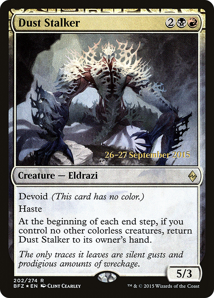 Dust Stalker (PRE-202) [Battle for Zendikar Promos] Foil