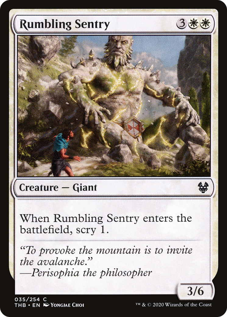 Rumbling Sentry (THB-035) [Theros Beyond Death]