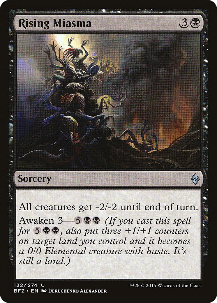Rising Miasma (BFZ-122) [Battle for Zendikar] Foil