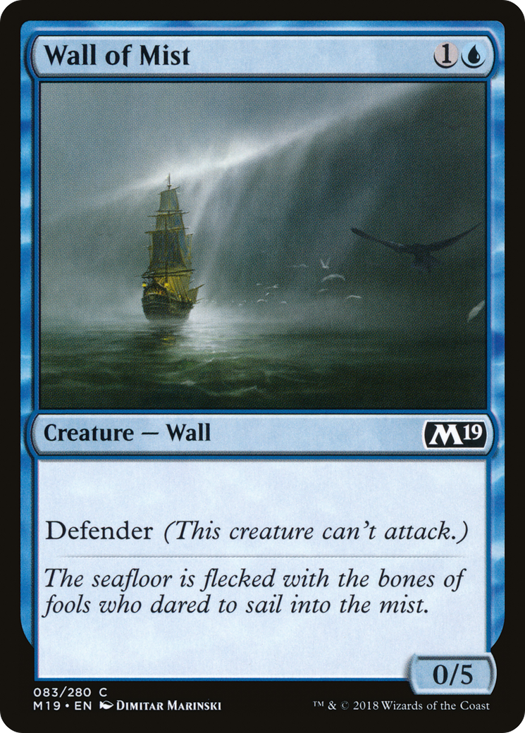 Wall of Mist (M19-083) [Core Set 2019]