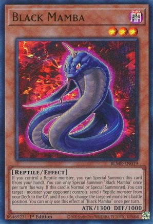 Black Mamba (Ultra Rare) (BLMR-EN019) - Battles of Legend: Monstrous Revenge 1st Edition