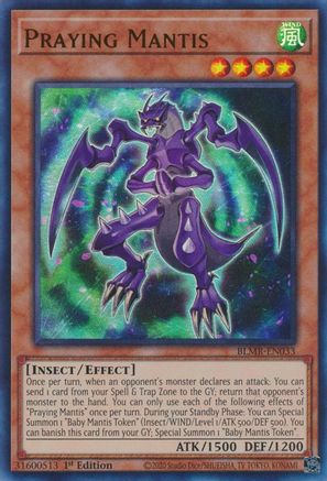 Praying Mantis (Ultra Rare) (BLMR-EN033) - Battles of Legend: Monstrous Revenge 1st Edition