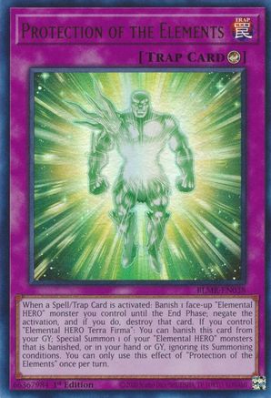 Protection of the Elements (Ultra Rare) (BLMR-EN038) - Battles of Legend: Monstrous Revenge 1st Edition