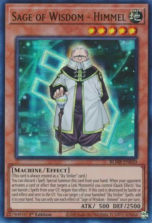 Sage of Wisdom - Himmel (Ultra Rare) (BLMR-EN050) - Battles of Legend: Monstrous Revenge 1st Edition