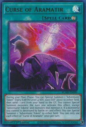 Curse of Aramatir (Ultra Rare) (BLMR-EN099) - Battles of Legend: Monstrous Revenge 1st Edition