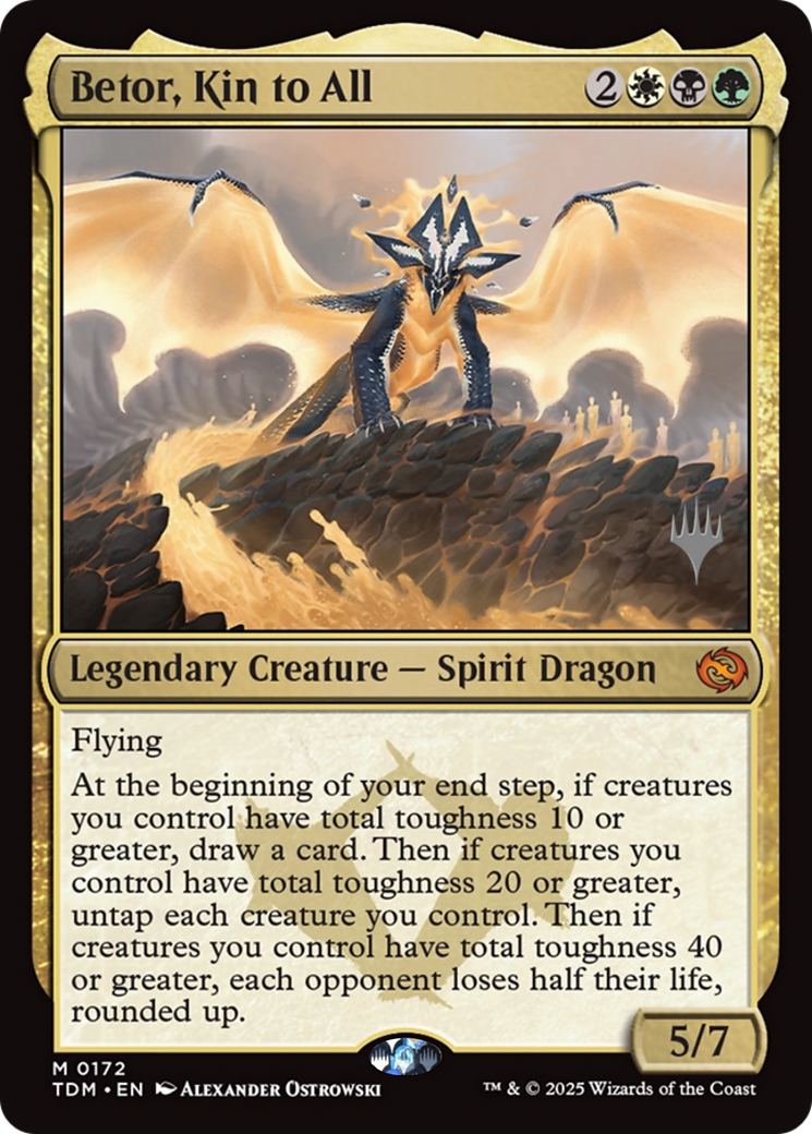 Betor, Kin to All (PPTDM-172) [Promo Pack: Tarkir: Dragonstorm]