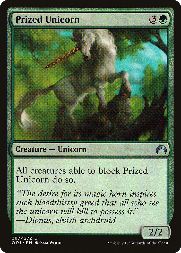 Prized Unicorn (ORI-287) [Magic Origins] Foil