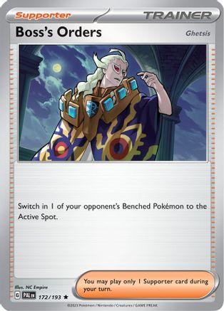 Boss's Orders (172/193) [Deck Exclusives] - Rare