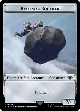 Ballistic Boulder // Food (0011) Double-Sided Token (LTR-8 // 11) [The Lord of the Rings: Tales of Middle-earth] Foil