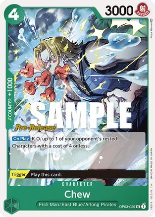 Chew (OP03-029) - Pillars of Strength Pre-Release Cards