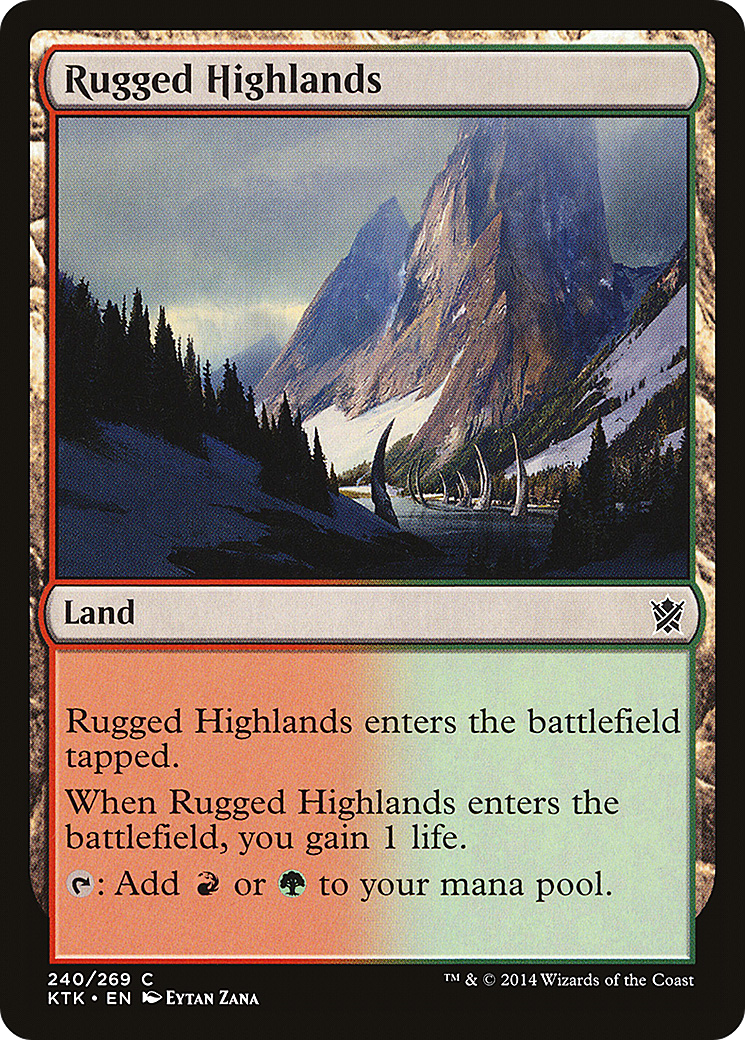 Rugged Highlands (KTK-240) [Khans of Tarkir]