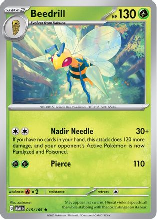 Beedrill (015/165) [SV Scarlet & Violet 151] Reverse Holofoil - Rare