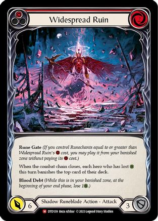 Widespread Ruin (DTD139) - Dusk till Dawn Rainbow Foil