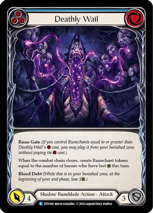 Deathly Wail (Blue) (DTD148) - Dusk till Dawn Rainbow Foil