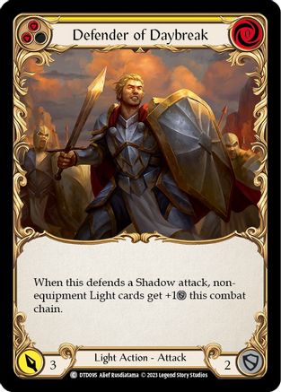 Defender of Daybreak (Yellow) (DTD095) - Dusk till Dawn