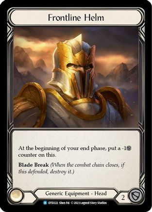 Frontline Helm (DTD222) - Dusk till Dawn Cold Foil