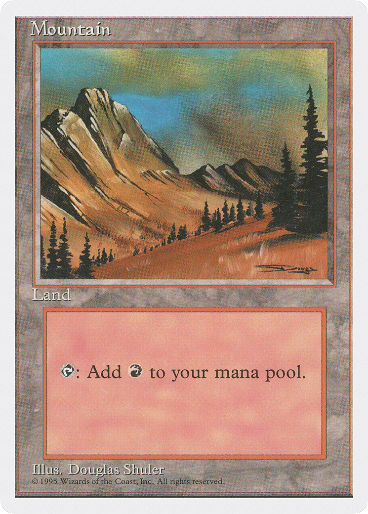 Mountain (C) (4ED-182) [Fourth Edition]