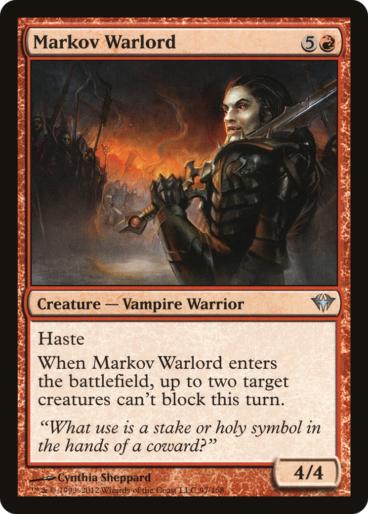 Markov Warlord (DKA-097) [Dark Ascension] Foil