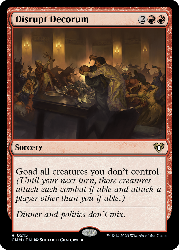 Disrupt Decorum (CMM-215) [Commander Masters]