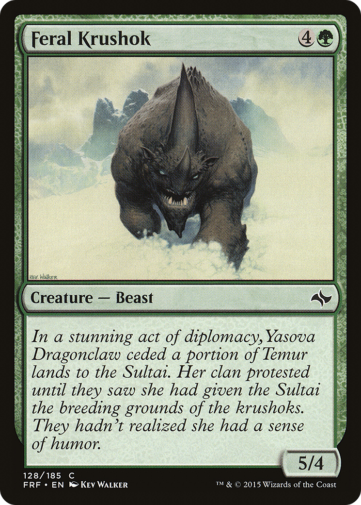 Feral Krushok (FRF-128) [Fate Reforged]