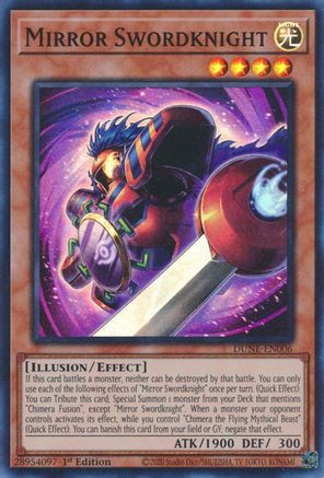 Mirror Swordknight (Super Rare) (DUNE-EN006) - Duelist Nexus 1st Edition
