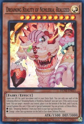 Dreaming Reality of Nemleria, Realized (Super Rare) (DUNE-EN015) - Duelist Nexus 1st Edition
