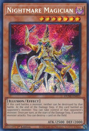 Nightmare Magician (Secret Rare) (DUNE-EN025) - Duelist Nexus 1st Edition