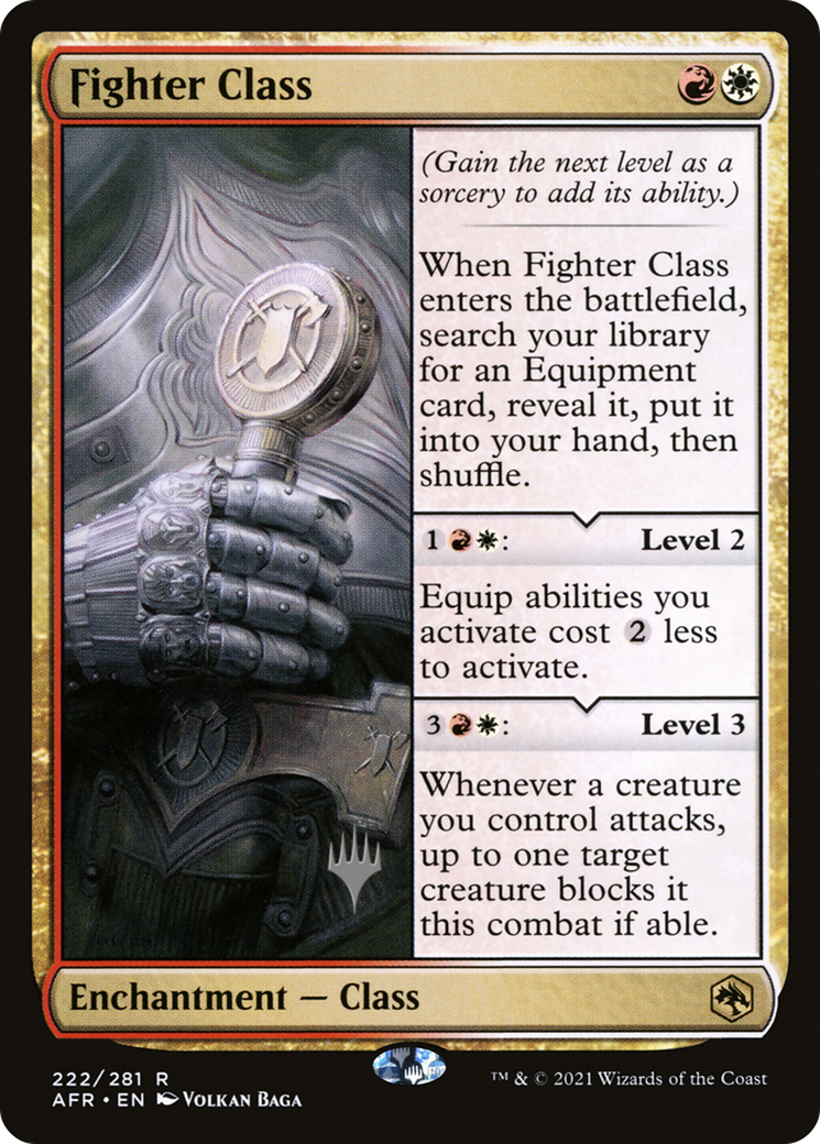 Fighter Class (PPAFR-222) [Promo Pack: Adventures in the Forgotten Realms Promos] Foil