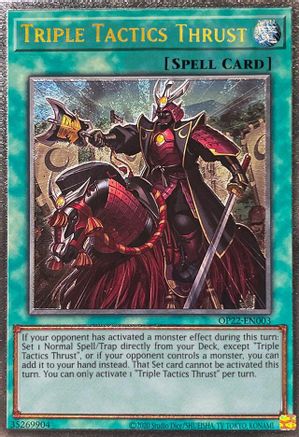Triple Tactics Thrust (Ultimate Rare) (OP22-EN003) - OTS Tournament Pack 22 Unlimited
