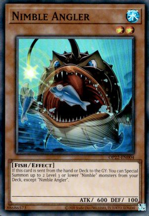 Nimble Angler (Super Rare) (OP22-EN004) - OTS Tournament Pack 22 Unlimited