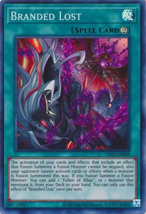 Branded Lost (Super Rare) (OP22-EN009) - OTS Tournament Pack 22 Unlimited