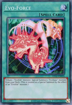 Evo-Force (Common) (OP22-EN024) - OTS Tournament Pack 22 Unlimited