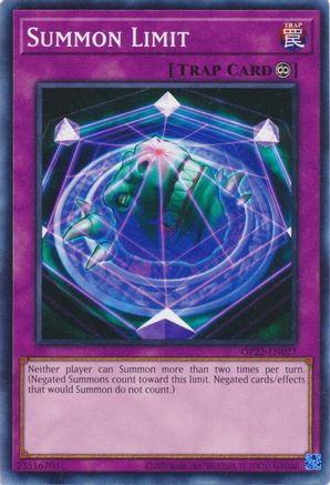 Summon Limit (Common) (OP22-EN027) - OTS Tournament Pack 22 Unlimited
