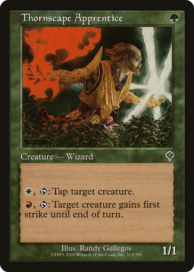 Thornscape Apprentice (INV-215) [Invasion] Foil