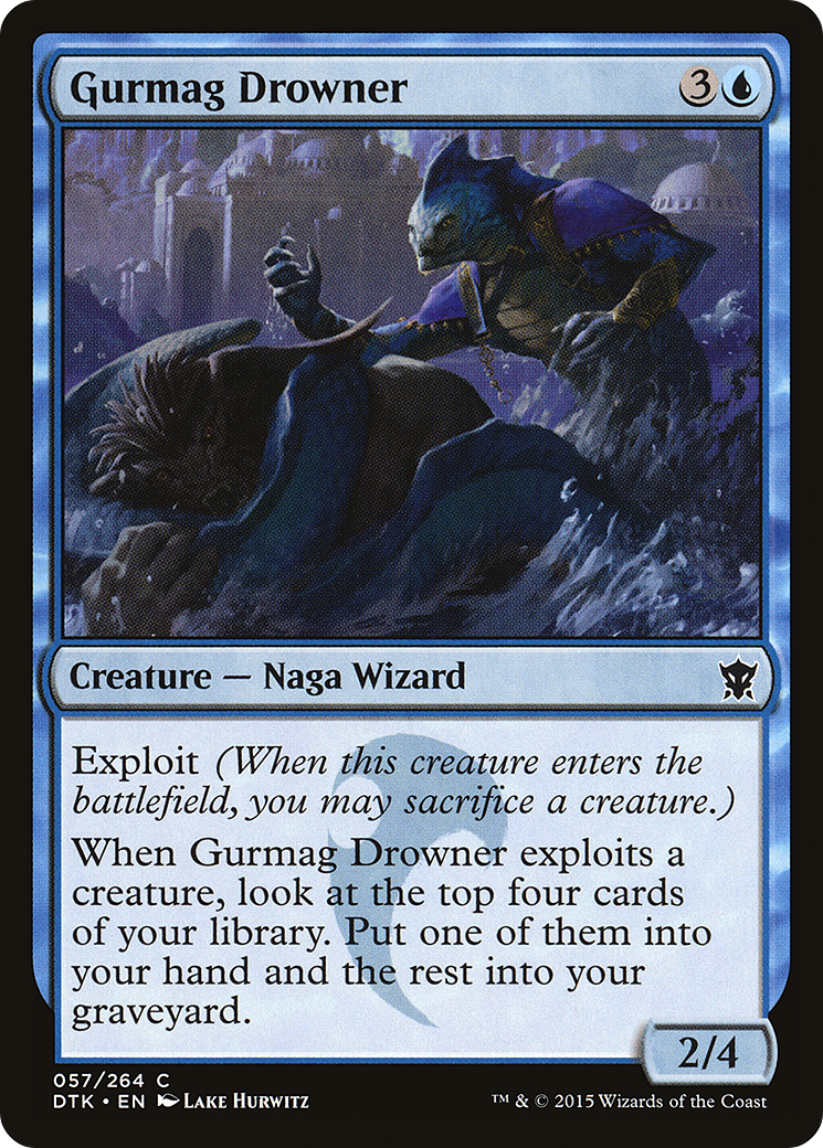 Gurmag Drowner (DTK-057) [Dragons of Tarkir] Foil