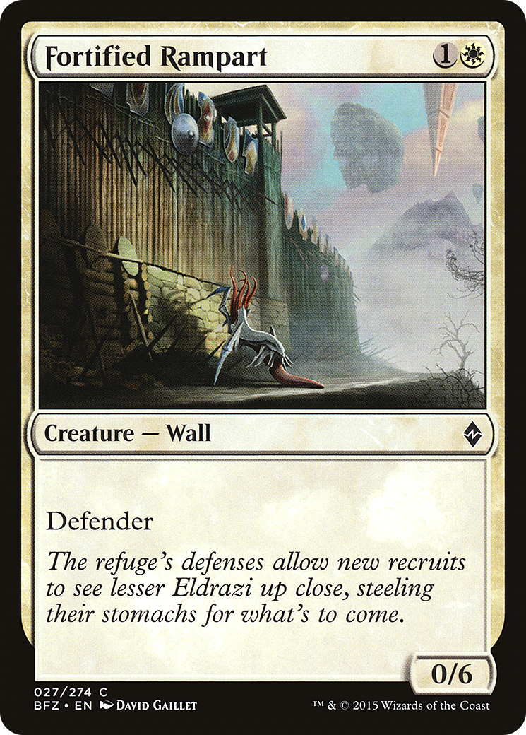 Fortified Rampart (BFZ-027) [Battle for Zendikar]