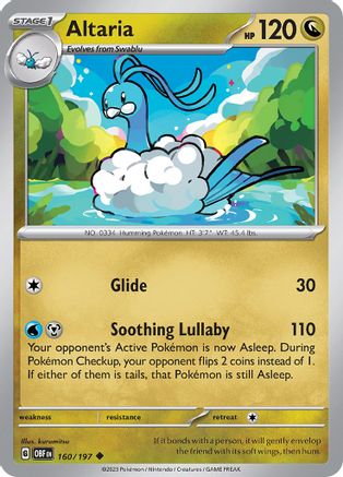Altaria (160/197) [SV03 Obsidian Flames] Reverse Holofoil - Uncommon